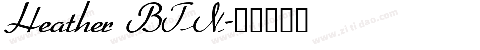 Heather BTN字体转换